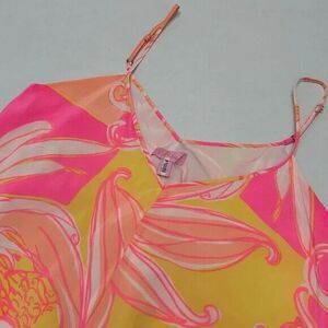 Lilly Pulitzer Silk Clara Trapeze Lined Dress Just A Splash Pink‎ size XS